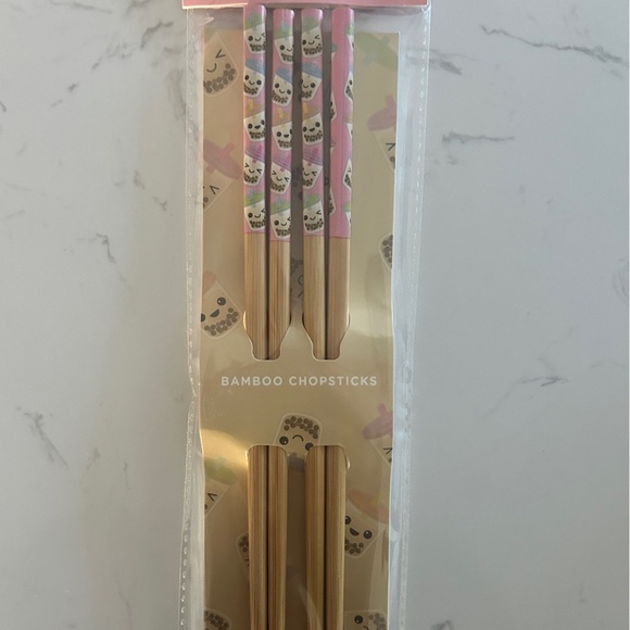 Gama-Go BOBA Bamboo Chopsticks – Cute 4-Pack | NWT - Picture 2 of 4